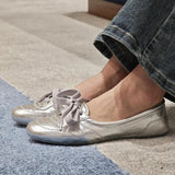 KYLETHOMASW  -  New Womens Shoes Fashion Genuine Leather Casual Shoes for Woman Exquisite Ballet Shallow Flat Shoe Designer Shoes Zapatos Mujer