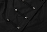 KYLETHOMASW  -  Harajuku Double-breasted Cropped Shirt Y2k Aesthetic Women Solid Slim Fit Blouse Streetwear Double-breasted Grunge Blusas