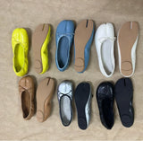 KYLETHOMASW  -  Autumn New Women bowknot Asakuchi Flat Shoes Fashion Split Toe Flats Shoes Women Slip On Casual Loafers Shoes Ballet Shoes