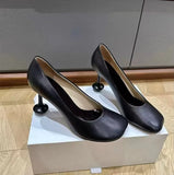 KYLETHOMASW  -  Star style Fashion Square toe Soft Leather Women Pumps Spring Autumn Office Lady Stiletto High heels Female Party Dress Shoes