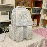 KYLETHOMASW  -  Stripe Polka Dot Mochila Rabbit Ears Bag Student Mochilas Mujer Fashion Backpacks High Capaci Backpack Commuter Bolsas Feminina