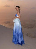 Kylethomasw Elegant Pleated Hollow Out Long Dress For Women Sexy Patchwork Sleeveless Backless Dresses Chic Vacation Lady Evening Party Robe