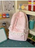 KYLETHOMASW  -  Polka Dot Bag Lace Bandage Bow Mochila Preppy Style Mochilas Mujer Fresh Fashion Backpacks Travel Backpack Bolsas Feminina