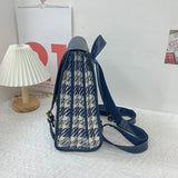 KYLETHOMASW  -  Hit Color Plaid Mochila Trendy Jk Bag Travel Mochilas Mujer Student Bolsas Preppy Style Bags for Woman Large Capaci Backpack