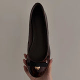 KYLETHOMASW  -  Fashion Print Bow Decor Women's Flats and Loafers,Round Toe Soft Comfortable Sapato Feminino,Elegant Daily Zapatos De Mujer