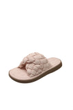 KYLETHOMASW  -  Summer New Slippers Female Casual  Rhombus Platform Slippers Fashion Plaid Flat Sandals Slipper Outdoor Shoe
