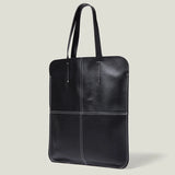 Kylethomasw New Large Capacity Microfiber Synthetic Leather Single Shoulder Stitching Simple Tote Korean Leisure Travel Women's Bag