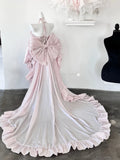 KYLETHOMASW  -  Trailing Tutu Skirt Set Fairy Sweet Princess Style High Waist Bow Slimming Tube Top Birthday Party Dress Lolita Outfits