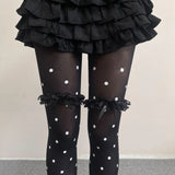 KYLETHOMASW  - Millennium Hot Girl Y2K Polka Dot Lace Stockings Trendy Retro Subculture Sun Protection Pantyhose Summer Women Ins Velvet