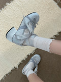 KYLETHOMASW  -  Women's Fashion Thick Bottom Heightening Sweet  Knot Single Shoes Summer New Style Versatile with Skirts Mary J...