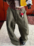 KYLETHOMASW  -  Street Loose Casual Slouchy Jeans American Vintage Machete Wide Leg Pants Harajuku Y2K Subculture Hiphop Denim Trousers