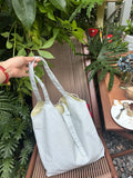 KYLETHOMASW  -  Polka Dot Knot Tote bags for Woman Large Capaci Handbag Commuter Bolsos Mujer New Casual Sac Femme Underarm Bolsas Canvas Bolso