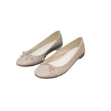 KYLETHOMASW  -  New Round Toe Mary Jane Shoes Patent Leather Bow Ballet Flats Womens Low Block Heel Pumps Elegant Daily Dress Zapatos Mujer