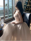 KYLETHOMASW  -  Fairycore White Princess Dress Sweet Elegant Ball Gown Birthday Party Vestidos Gauze Bodycone Strapless Camisole Long Dresses