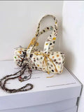 KYLETHOMASW  -  Korean Colorful Polka Dot Shoulder Bags Women Cylinder Zipper Handbag Ladies Unique Versatile Fashion Commute Crossbody Bag
