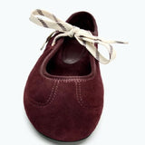 KYLETHOMASW  -  Brand Faux Suede Lace Up Ballet Flats Women Comfort Round Toe Mary Jane Shoes for Ladies Fashion Designer Soft Sole Casual Shoes