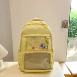 KYLETHOMASW  -  Cute Girl Small Appetite Transparent Ita Bag Female Korean All-match Students' Transparent Display Large-capacity Shoulder Bags