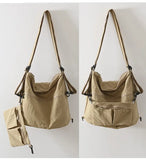 KYLETHOMASW  -  Vintage Y2k Aesthetic Pocket Women's Shoulder Handbags Casual All Match Men and Women Underarm Bag Streetwear Students Backpacks