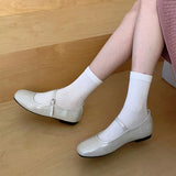 KYLETHOMASW  -  New Summer Spring Fashion Buckle Strap Women Mary Janes Flats Shoes Casual Female Round Toe Soft Dress Ladies Flat With  Shoes