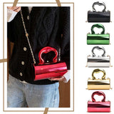 KYLETHOMASW  -  Women Handbag Bag Metal Handles Wallet Shoulder Bag Large Capacity Party Clutches Vintage Style Everyday Shoulder Bag Daily Bag