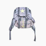 KYLETHOMASW  -  Cute Large Capacity Lucky Star Backpack Korean Style Multi-pocket Drawstring Schoolbag Y2K Nylon Hiking Camping Bag Students