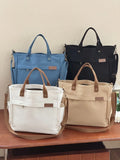 KYLETHOMASW  -  Cloth Handbag Thickened Canvas Shoulder Bag Simple Commuter Student Handheld Crossbody Tote Bags With Zipper