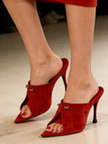 KYLETHOMASW  -  Women's Summer High-heeled Pointed Toe Sandals, Suitable for Fashion Shows, Plus Size Women's Sandals