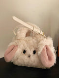 KYLETHOMASW  -  Women Sweet Fluffy Casual Shoulder Bag Korean Y2k Aesthetic Chic Fashion Handbags Trendy All Match Kawaii Crossbody Bags Female