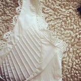 KYLETHOMASW  -  Corset Style White Mini Dress Women pintuck details sexy women dress new cotton summer dress y2k party dresses