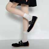 KYLETHOMASW  -  Autumn New Ballet Sports Mary Jane Retro Shoes for Women Design Sense Single Shoes for Women