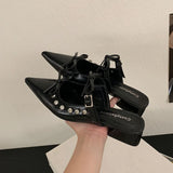 KYLETHOMASW  -  Fashion Butterfly-Knot Footwear Flats With Shoes For Women Mules Pointed Toe Female Shallow Ladies Flats Slip On Shoes