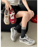 KYLETHOMASW  -  Women's Running Shoes 2025 New Mesh Breathable Casual Sneakers Lace Up Anti-Slip Retro Sports Shoes Versatile Low Top Sneakers