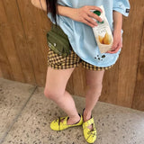 KYLETHOMASW  -  INS Hot Sale Women Retro Mary Jane Shoes Y2K Lace‑Up Round Toe Flat Shoes Metal Eyelet Rivet Design Casual Ballet Flats
