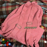KYLETHOMASW  -  Bandage Bow Button School Bag Large Capacity Mochila Kawaii Cartoon Cute Backpack Japan Style Bags for Woman New Sac Femme