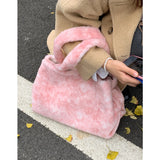 KYLETHOMASW  -  Casual Simple Fluffy Women's Handbags High-capacity Streetwear Shopping Underarm Bag Casual Travel Shoulder Bags Y2k Aesthetic