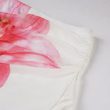 KYLETHOMASW  -  Fashion Floral Print Elegant French Chic Women Skirts Summer Causal Slim Fit Ribbons Skirts