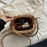 Kylethomasw Trend Bags for Women Cloud Clip Pack Fashion Texture Pleated Ladies Handbags New Winter Women's Bag Crossbody Bag for Women