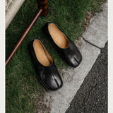 KYLETHOMASW  -  Tabi Shoes New Ladies Style Split Toe Flat Shoes Genuine Leather Designer Style Fashionable Loafers Women's Casual Shoes