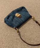 KYLETHOMASW  -  Fashion Denim Women Shoulder Bags small Lady Axillary bags ladies Handbags blue Cowboy Female totes wallet bolsas