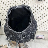 KYLETHOMASW  -  Polka Dot Print Bag Travel Mochila High Capaci Mochilas Mujer Pockets Backpacks Backpack Fashionable Casual Bags for Woman