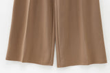 KYLETHOMASW  -  European and American style new temperament versatile casual pants women's fashionable simple drape wide-leg suit pants
