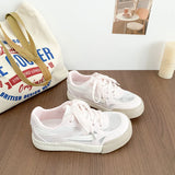 KYLETHOMASW  -  Fashion Women's Shoes Sweet Style Round Head Casual Shoes for Woman Comfort Lace Chunky Sneakers Designer Shoes Zapatos De Mujer