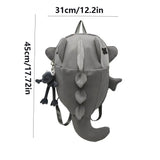 KYLETHOMASW  -  Waterproof Trendy Shark Backpack Large Capacity Casual Travel Laptop Bag Nylon ins College Students Schoolbag Outdoor