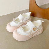 KYLETHOMASW  -  Tenis Feminino Jane Women's Shoes Spring New Popular Canvas Shoes Versatile Breathable Thick Sole with Skirt White Shoes