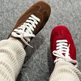 KYLETHOMASW  -  Women's Sports Shoes  Genuine Leather Thick-Soled Single Shoes  2025New Retro Sports  Forrest Gump Women's German Training Shoes
