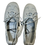 KYLETHOMASW  -  Womens Suede Bow Lace Up Ballet Flats Soft Sole Casual Flat Shoes Lightweight Comfortable Slip on Daily Walking Fashion Footwear
