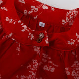 KYLETHOMASW  -  Women's New Round Neck Long-sleeved Open Button Top Skirt Printing Two-piece Sexy Suit