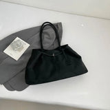 KYLETHOMASW  -  Large Capacity Suede Fabric Simple Tote Bag for Women Shoulder Bags Designer Luxury Brand Handbags and Purses