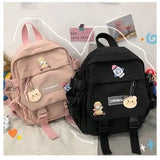 KYLETHOMASW  -  Students Backpack for girl Cute Schoolbag Lady Fashion Shoulder Bag Korean Trend Middle High School