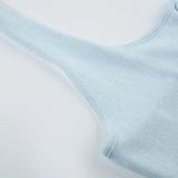 KYLETHOMASW  -  Woolen breasted backless tank top, tight fitting camisole, inner top, summer thin style, spicy women's clothing